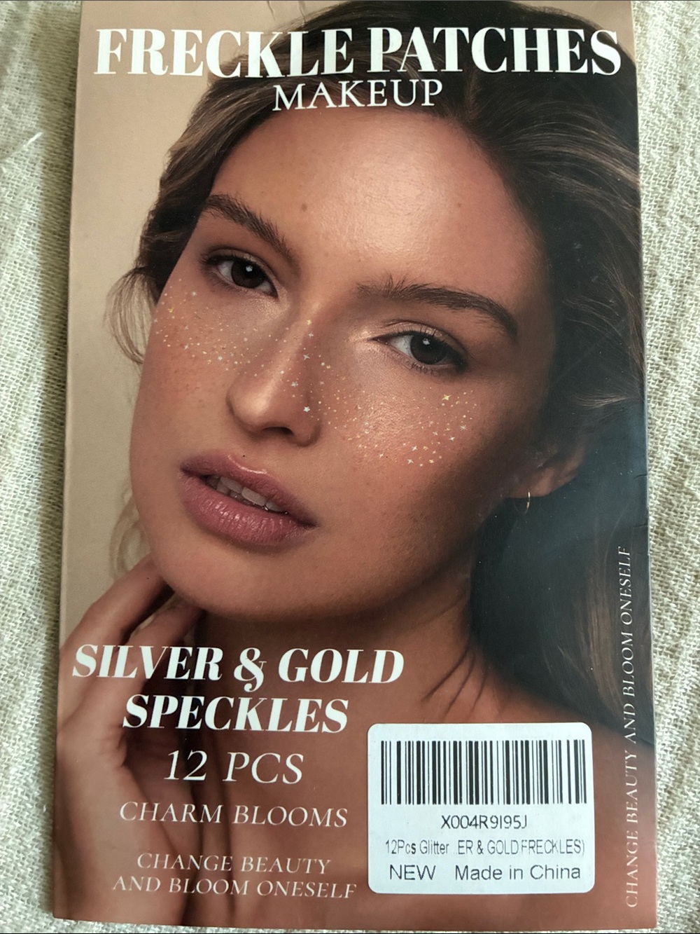 Silver & Gold Speckles Freckle Patches Makeup, 12 pieces, NEW in package!